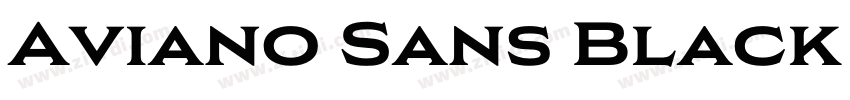 Aviano Sans Black Re字体转换